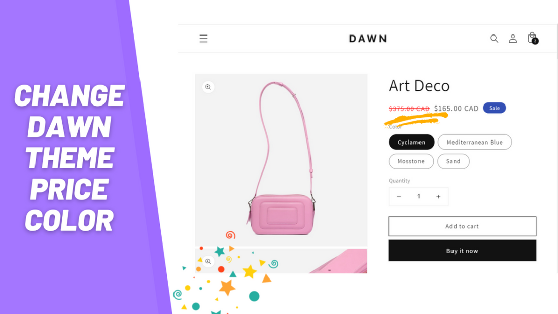How to change the price color