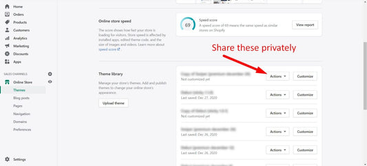 How to share an unpublished Shopify theme's preview