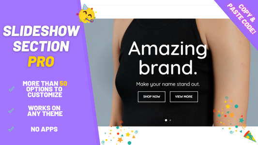 How to add a premium slideshow section to any theme (without apps)