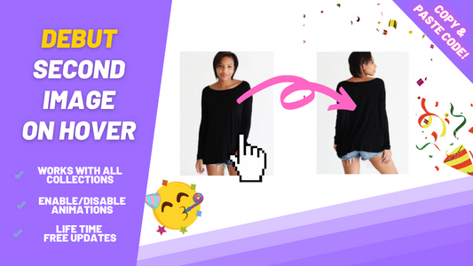 Debut theme second image on hover