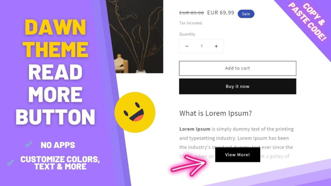 Add a "Read More" button to the product page [free themes]