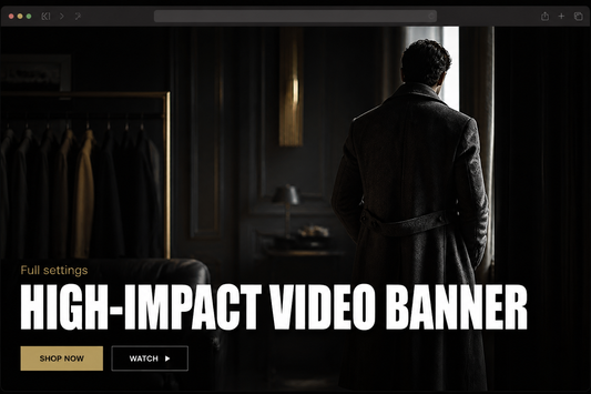 High-impact video banner Shopify tutorial thumbnail