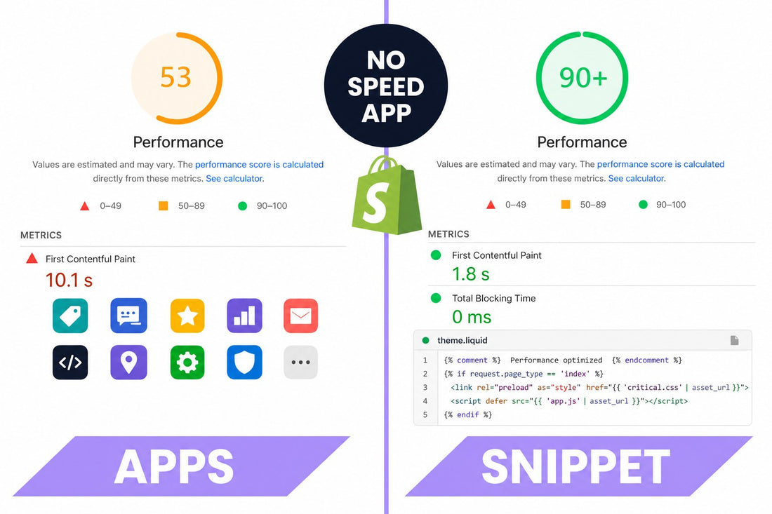 How to speed up a Shopify store without a speed app