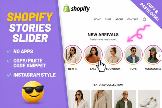Shopify Instagram-style stories slider, no apps