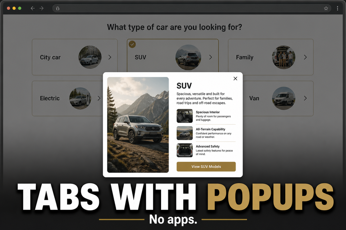 Tabs with popups Shopify tutorial thumbnail