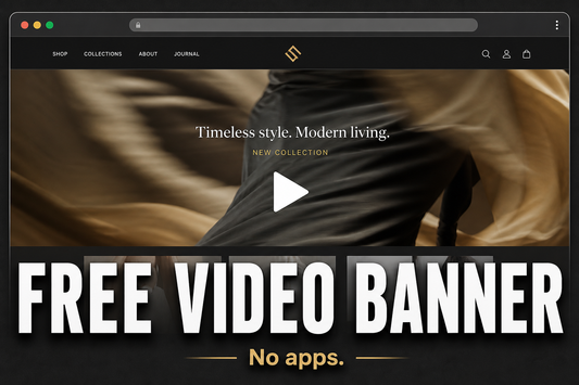Free video banner Shopify tutorial thumbnail