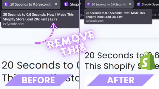 How to Remove Your Shop Name From the Shopify Website Title