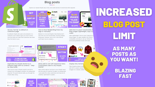 Blog Posts Section: Show More Posts Than Shopify’s Default Limit
