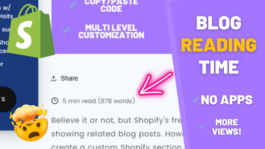 Display "Estimated Reading Time" on Blog Pages