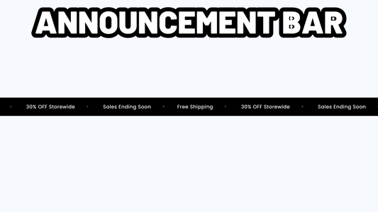 Scrolling Announcement Bar