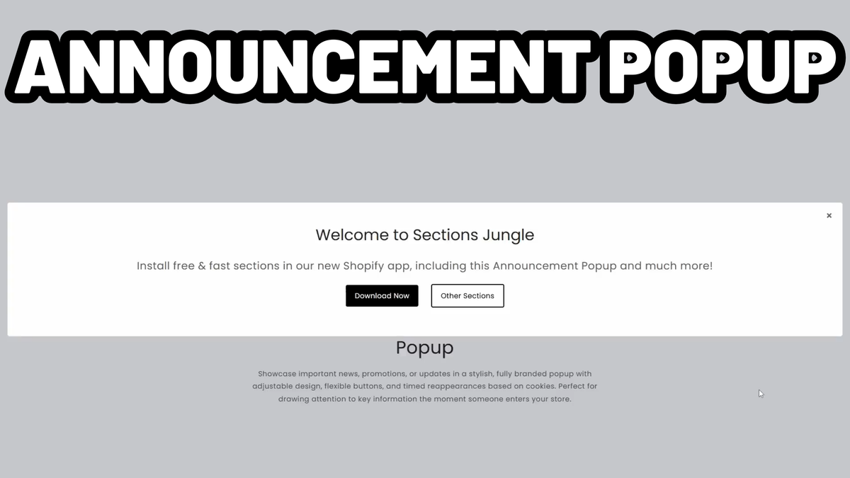 Announcement Popup